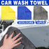 10PCS Microfiber Cleaning Cloths Car Detailing Towels Polishing Rags No Scratch - Blue