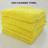 10PCS Microfiber Cleaning Cloths Car Detailing Towels Polishing Rags No Scratch - Blue