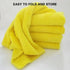 10PCS Microfiber Cleaning Cloths Car Detailing Towels Polishing Rags No Scratch - Blue
