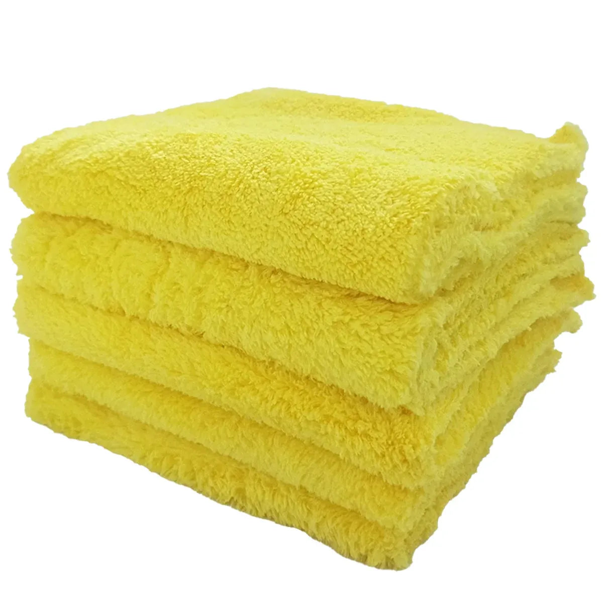 10PCS Microfiber Cleaning Cloths Car Detailing Towels Polishing Rags No Scratch - Blue