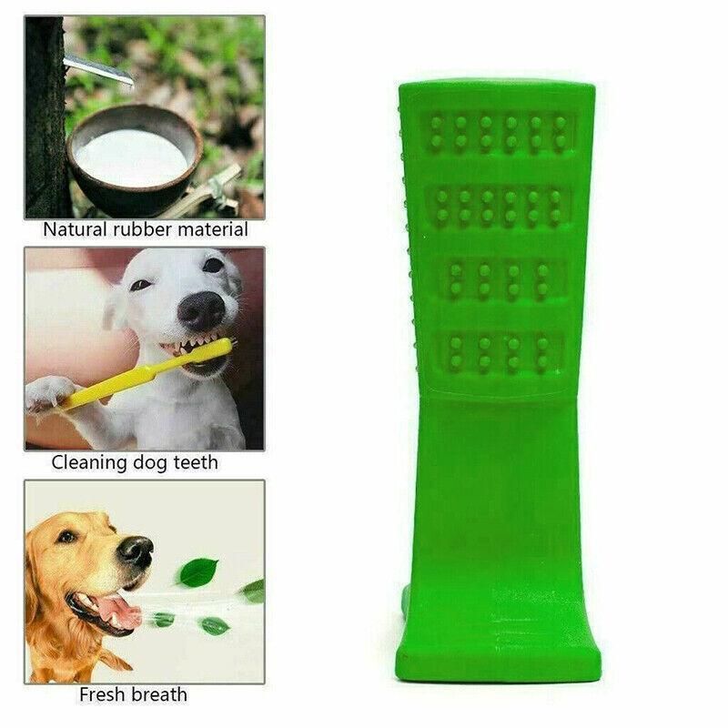 Dog Toothbrush Toy Clean Teeth Brushing Stick Pet Brush Mouth Chewing Clean Dmau