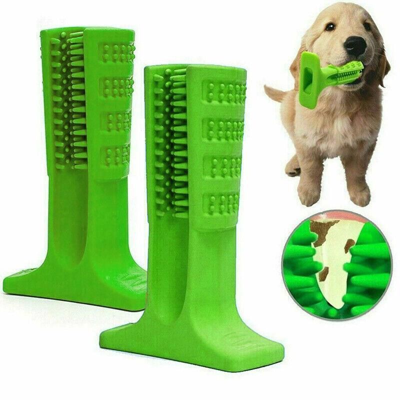 Dog Toothbrush Toy Clean Teeth Brushing Stick Pet Brush Mouth Chewing Clean Dmau