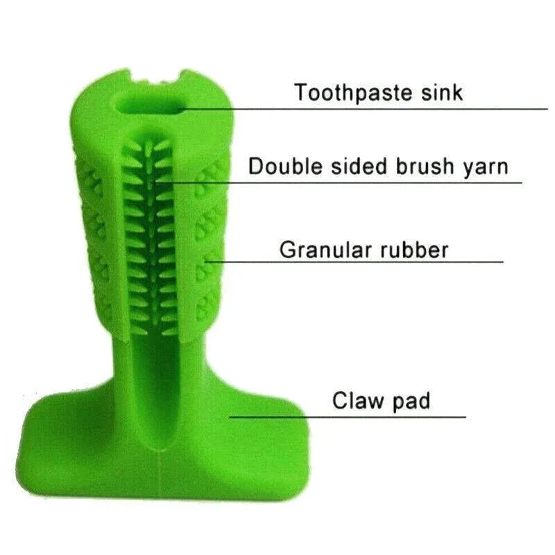 Dog Toothbrush Toy Clean Teeth Brushing Stick Pet Brush Mouth Chewing Clean Dmau