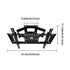 TV Wall Mount Monitor Rotating Bracket Adjustable Screen Holder Stand for Home