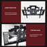 TV Wall Mount Monitor Rotating Bracket Adjustable Screen Holder Stand for Home
