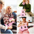 21 Inch Soprano Ukulele for Beginners 4 String Linden Wood with Accessory, Pink