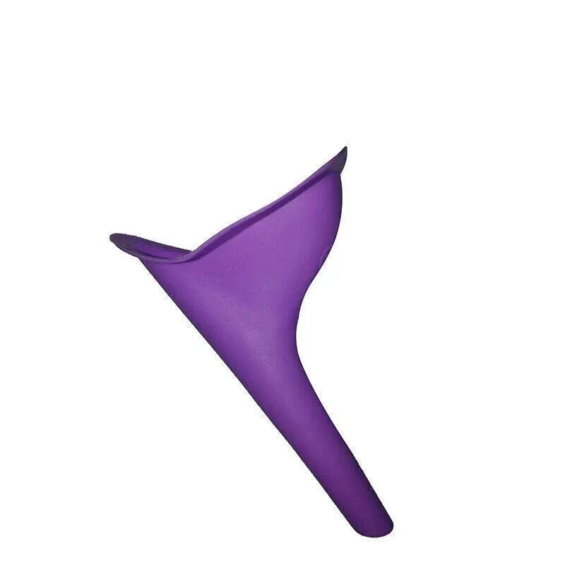 Portable Female Urinal Funnel Reusable Silicone Camping Travel Women Wee Device
