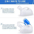 2000ml Portable Male Urinal Bottle with 1.2m Tube for Car Camping Travel Outdoor Use - Blue