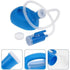 2000ml Portable Male Urinal Bottle with 1.2m Tube for Car Camping Travel Outdoor Use - White