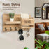 Wooden Wall Mounted Key Holder Storage Rack Door Hook Hanger Coat Rack Organizer