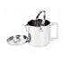 1.2L Portable Stainless Steel Camping Kettle Cookware For Hiking Outdoor Picnic