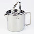 1.2L Portable Stainless Steel Camping Kettle Cookware For Hiking Outdoor Picnic