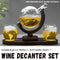 Globe Wine Decanter Glass Bottle Divider Whisky Liquor Dispenser For Home Bar