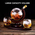 Globe Wine Decanter Glass Bottle Divider Whisky Liquor Dispenser For Home Bar