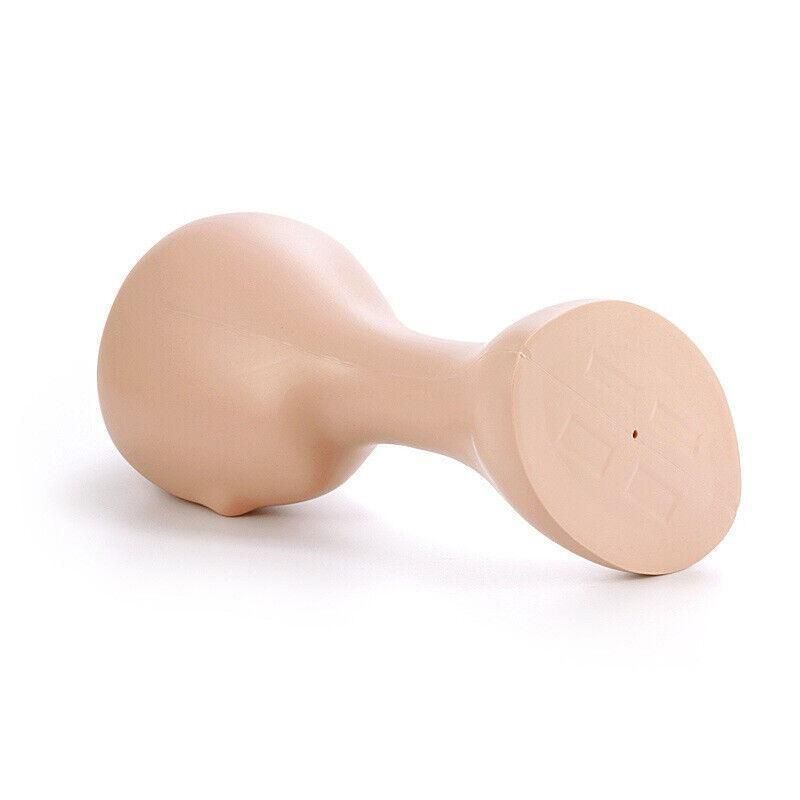 Display Stand Female Mannequin Head for Wig Hat Scarf Hair Model - Black