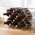 Wooden Wine Rack Display Shelf Stand for Home Bar Storage Wine Bottle Holder