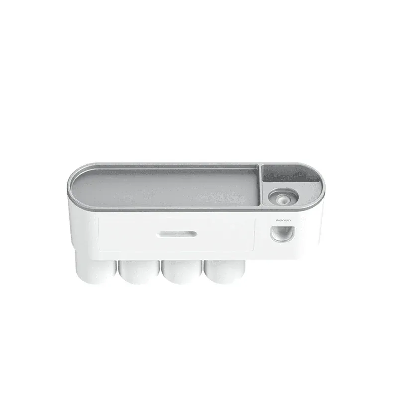 Multifunctional Toothbrush Holder Handfree Automatic Toothpaste Dispenser Set