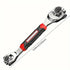 52 in 1 Universal Socket Wrench 8-19mm Multi-Angle Rotary Spanner, Chrome Steel