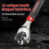 52 in 1 Universal Socket Wrench 8-19mm Multi-Angle Rotary Spanner, Chrome Steel