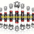 52 in 1 Universal Socket Wrench 8-19mm Multi-Angle Rotary Spanner, Chrome Steel