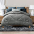 Australian Made All Season Grey 400GSM Bamboo Blend Quilt King Single
