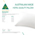 Australian Made Hotel Quality Pillow Standard Size Single Pack