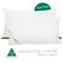 Australian Made Hotel King Size Pillow with 4cm Wall Twin Pack