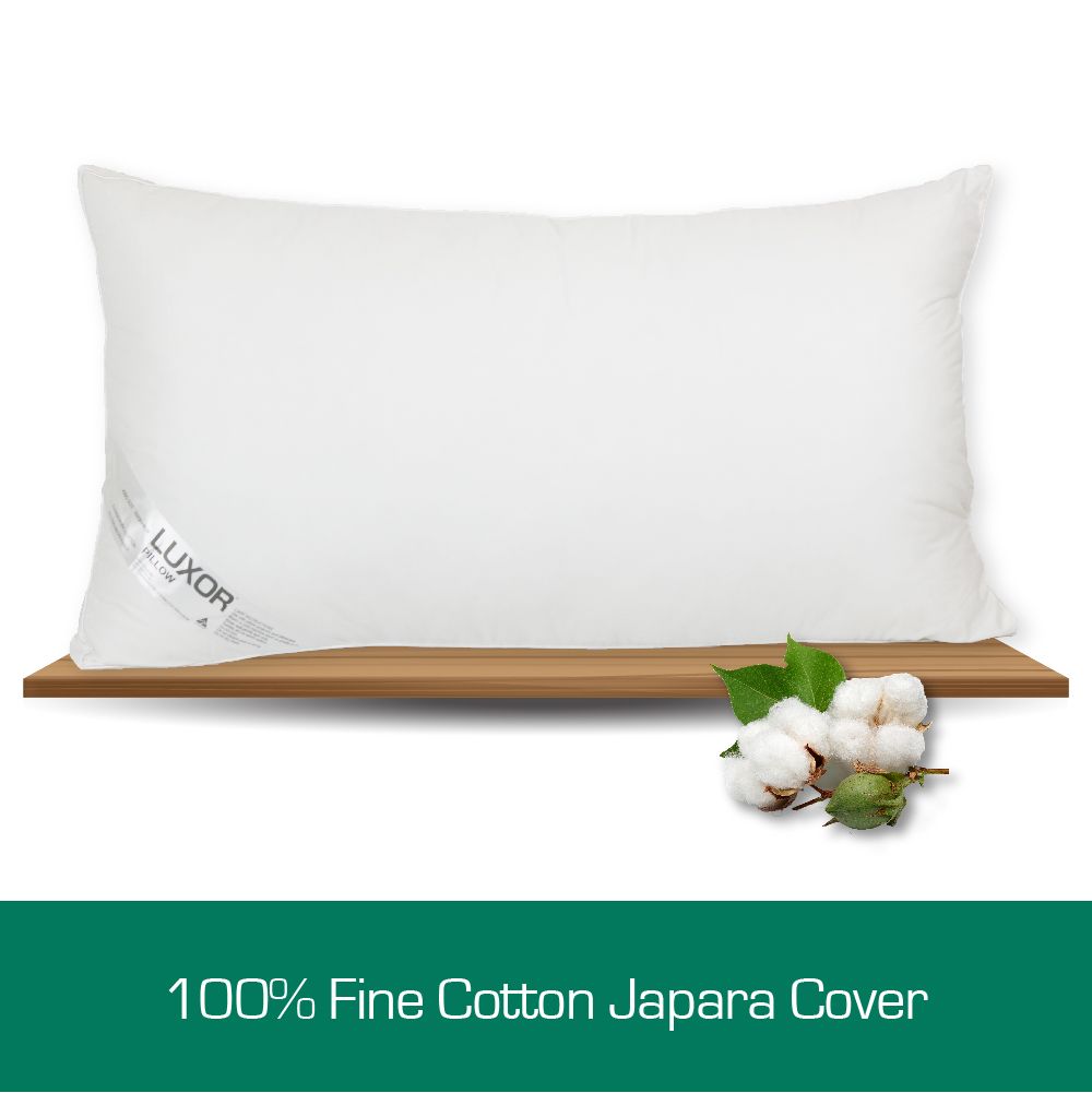 Australian Made Hotel King Size Pillow with 4cm Wall Twin Pack