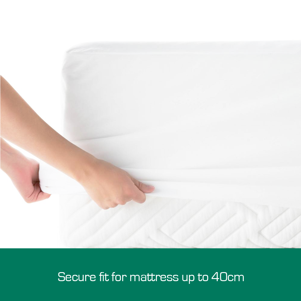 Cotton Terry Fully Fitted Waterproof Mattress Protector Double Size