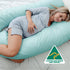 Australian Made Maternity Nursing Body Pillow 140x80cm Aquamarine Pillowcase