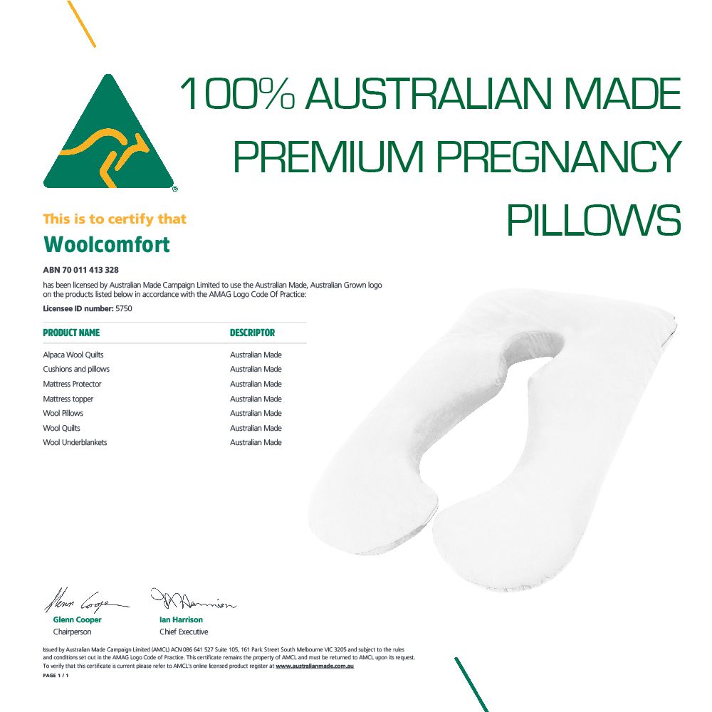 Aus Made Maternity Pregnancy Nursing Sleeping Body Pillow Pillowcase Included Aquamarine