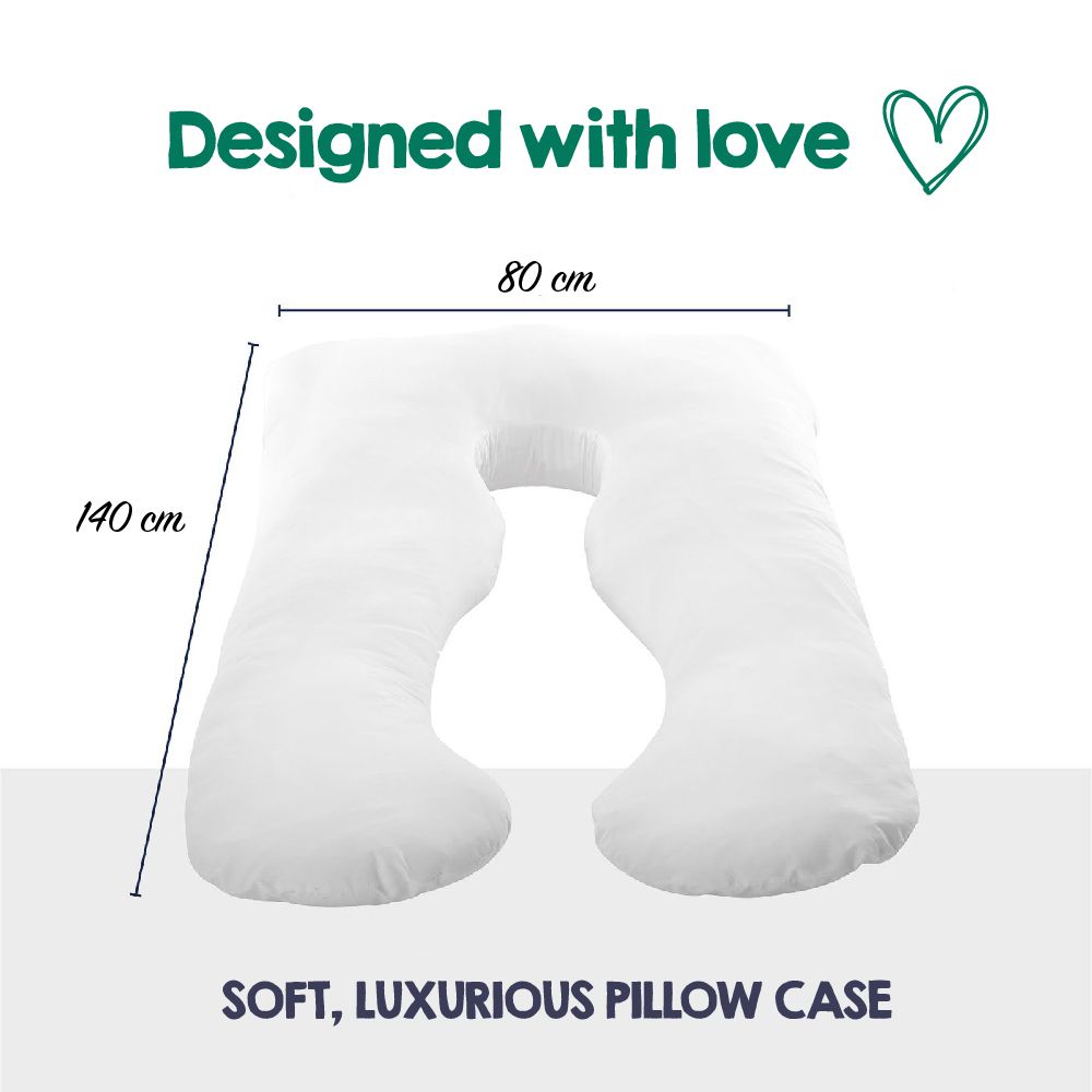 Aus Made Maternity Pregnancy Nursing Sleeping Body Pillow Pillowcase Included Aquamarine