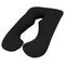 Aus Made Maternity Pregnancy Nursing Sleeping Body Pillow Pillowcase Included Black