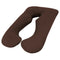 Aus Made Maternity Pregnancy Nursing Sleeping Body Pillow Pillowcase Included Chocolate