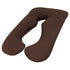 Aus Made Maternity Pregnancy Nursing Sleeping Body Pillow Pillowcase Included Chocolate