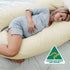 Australian Made Maternity Nursing Body Pillow 140x80cm Cream Pillowcase
