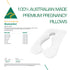 Australian Made Maternity Nursing Body Pillow 140x80cm Cream Pillowcase