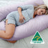 Australian Made Maternity Nursing Body Pillow 140x80cm Lilac Pillowcase