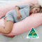 Australian Made Maternity Nursing Body Pillow 140x80cm Light Pink Pillowcase