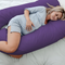 Australian Made Maternity Nursing Body Pillow 140x80cm Purple Pillowcase