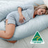 Aus Made Maternity Pregnancy Nursing Sleeping Body Pillow Pillowcase Included Sky