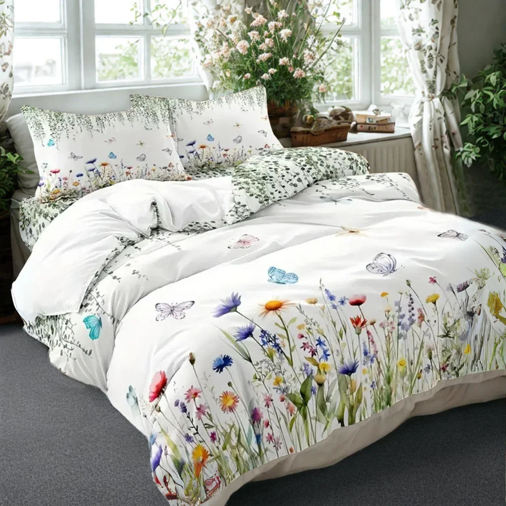 Butterfly Dreams Quilt Cover Set – King 3‑Piece Microfibre 300TC