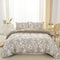 Canvas Fleur Quilt Cover Set - (3pcs, Double Size)