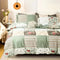 Emerald Plaid Quilt Cover Set - (2pcs, King Single Size)