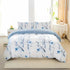 Mist Floral Quilt Cover Set - (3pcs, Queen Size)