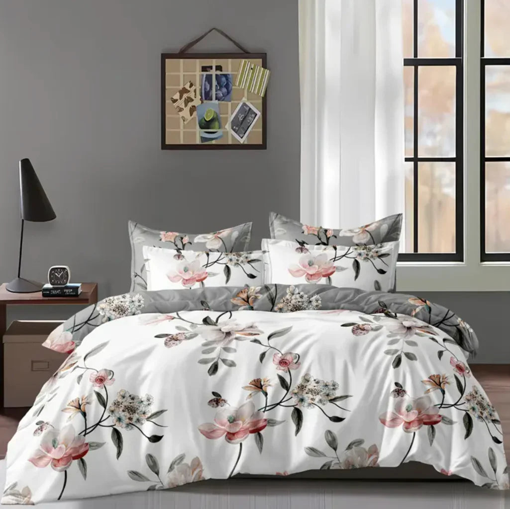 Shadow Bloom Quilt Cover Set - (2pcs, Single Size)