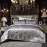 Silvery Royal Quilt Cover Set - (3pcs, Queen Size)