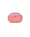 Women's Jet Set Glam Tea Rose Leather Oval Crossbody Handbag Purse - One Size