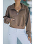 Zipped Cropped Sweatshirt with Pocket - 2XL