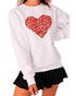 Heart Graphic Pullover Sweatshirt - XL